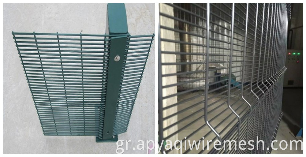 PVC γαλβανισμένο σύρμα ασφαλείας πλέγμα φράχτη μετάλλου φράχτη